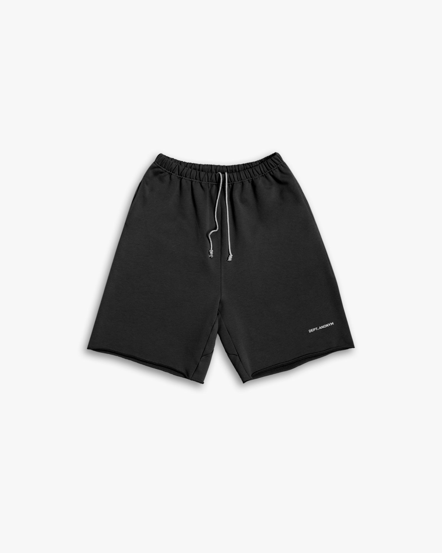 Raw-Edged Gym Shorts - Charcoal, S image