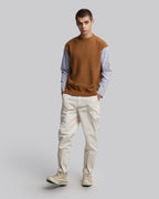 Faux Two-Piece Sweater - Ginger, S image