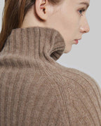 Turtleneck Cashmere Long Sweater image 5