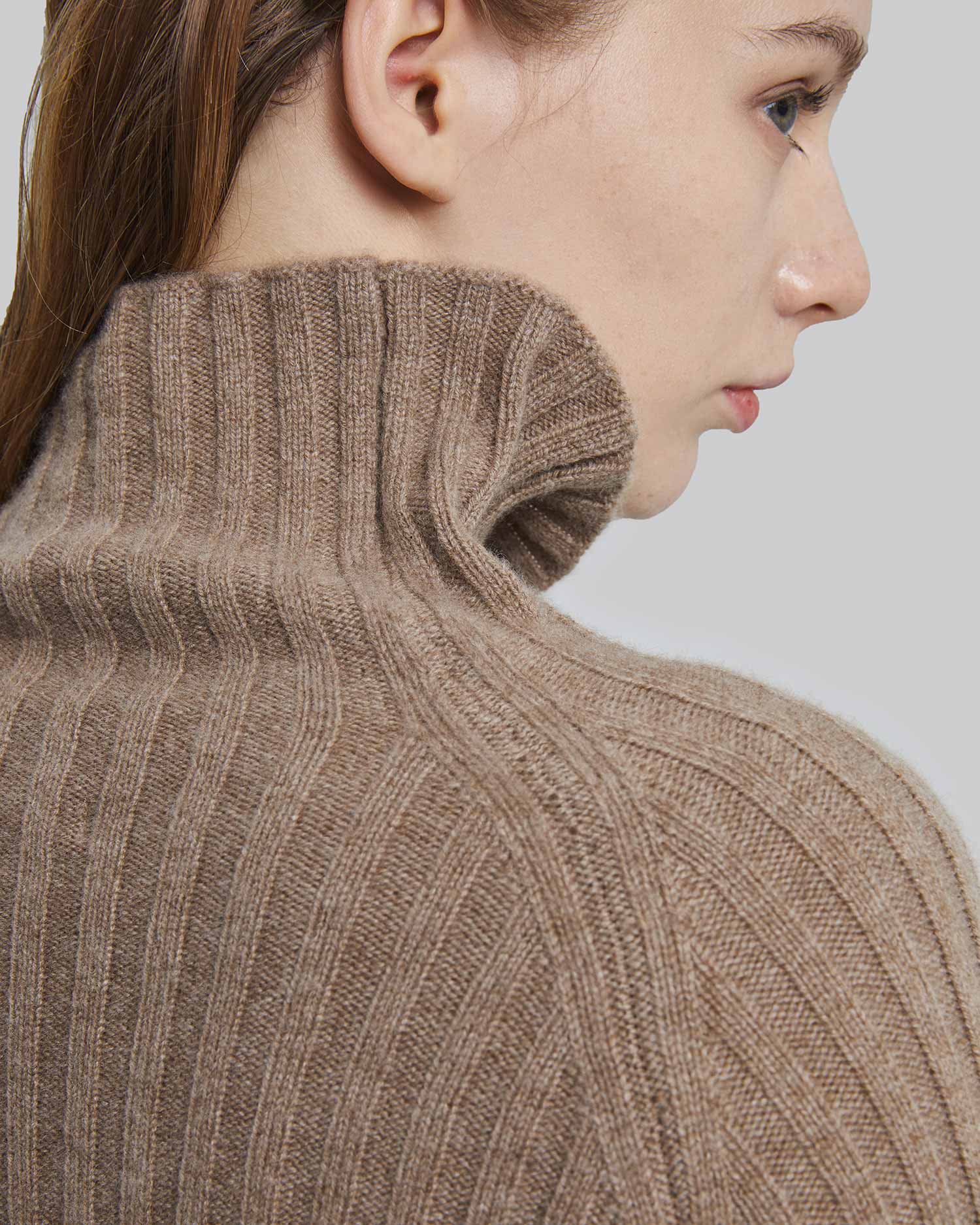 Turtleneck Cashmere Long Sweater image 5