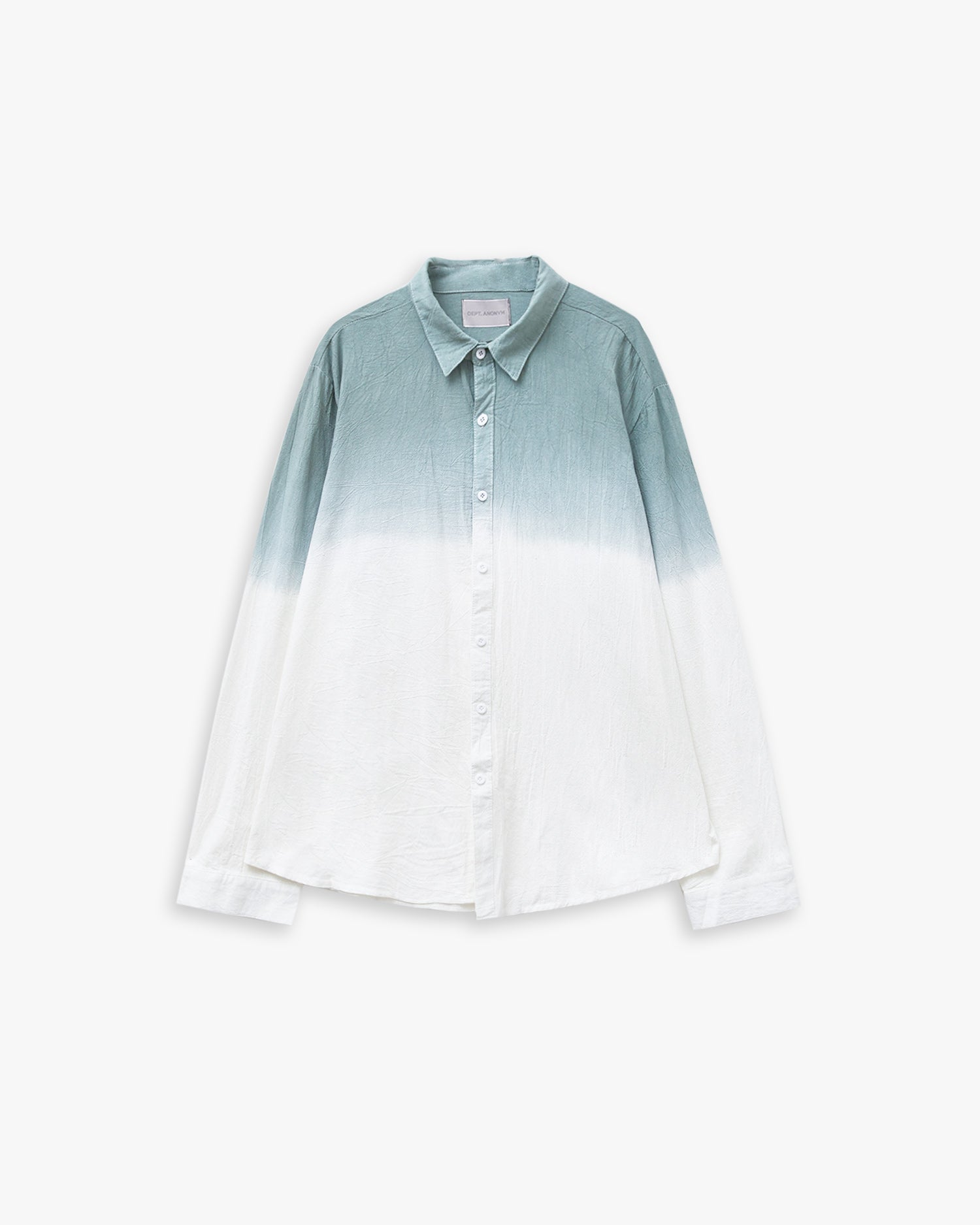 1 X Dip-Dyed Cotton Shirt - Blue, XL image