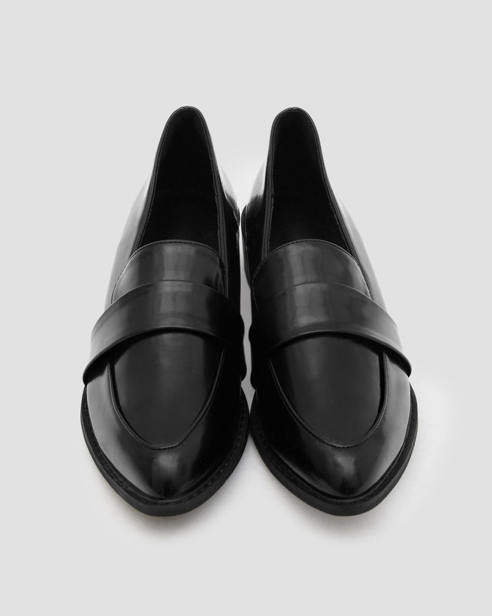 Pointed-Toe Penny Flat Shoes image 1