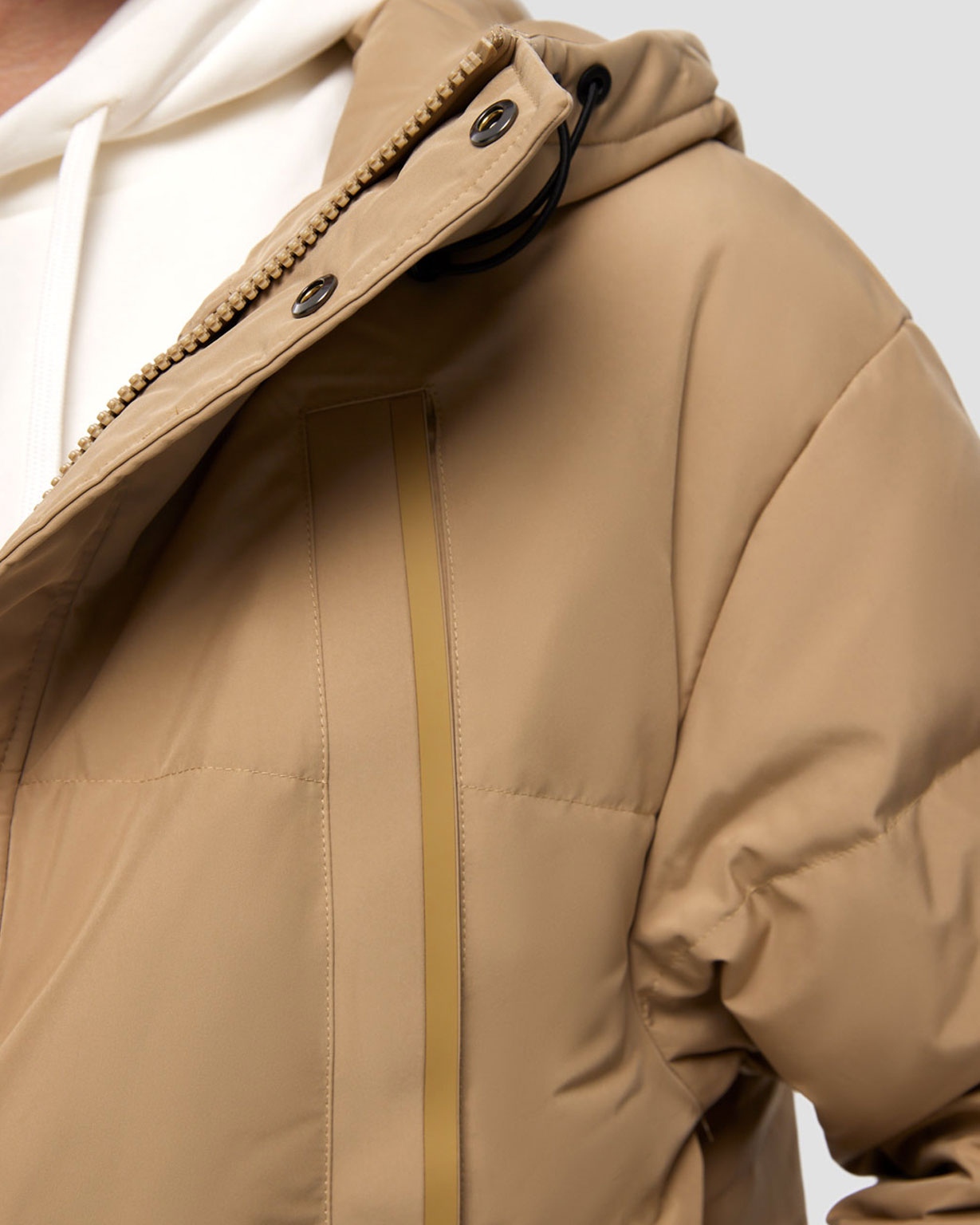 Buckle Hooded Puffer Jacket image 5