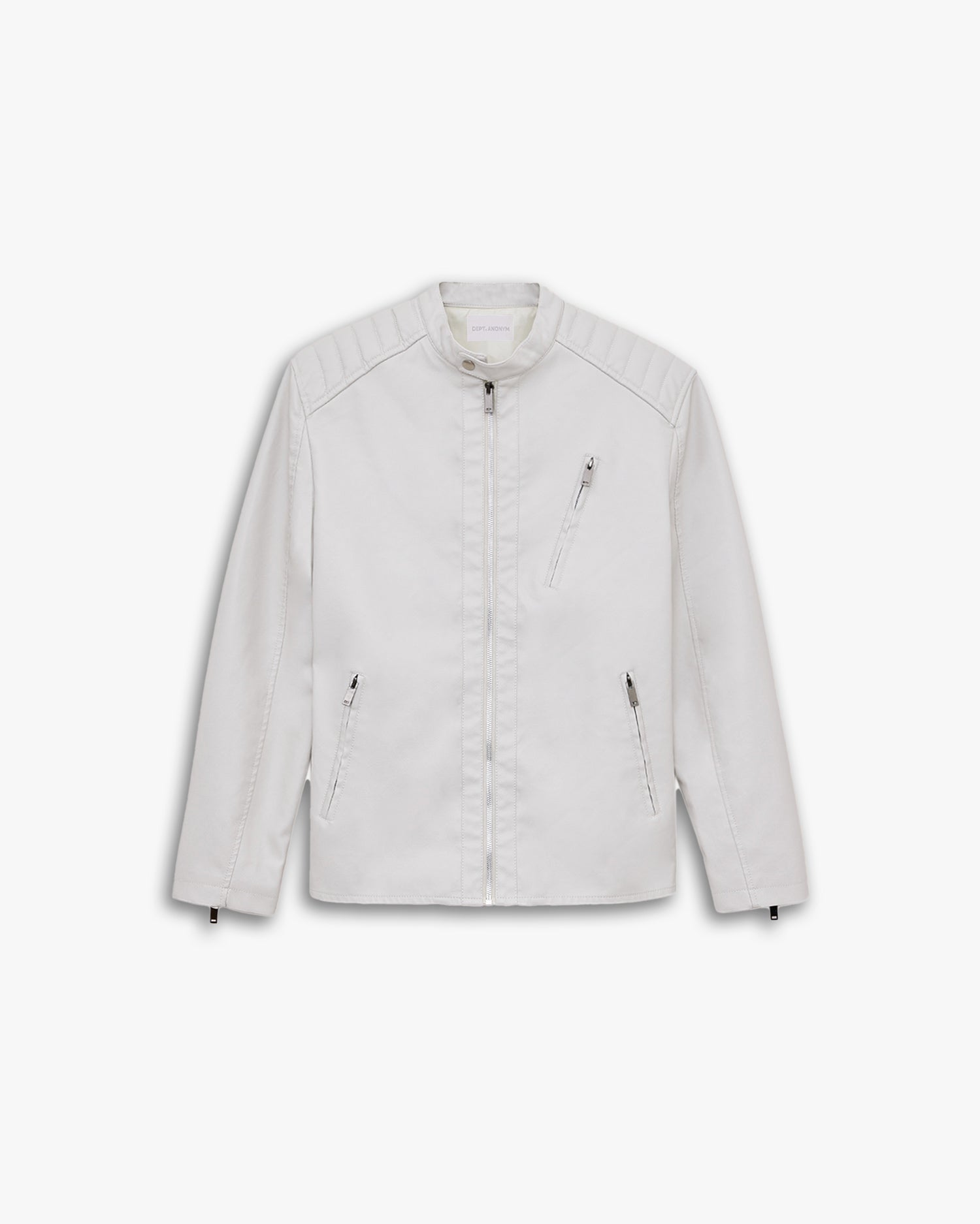 Biker Jacket with Chest Zipper Pocket image 0