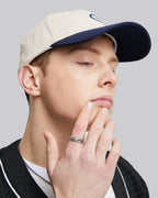 Silver Braided Cable Ring - Silver, 7.5-9.5 image
