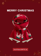 Soft &amp; Warm knitted Christmas scarf - Fire Light, OS image