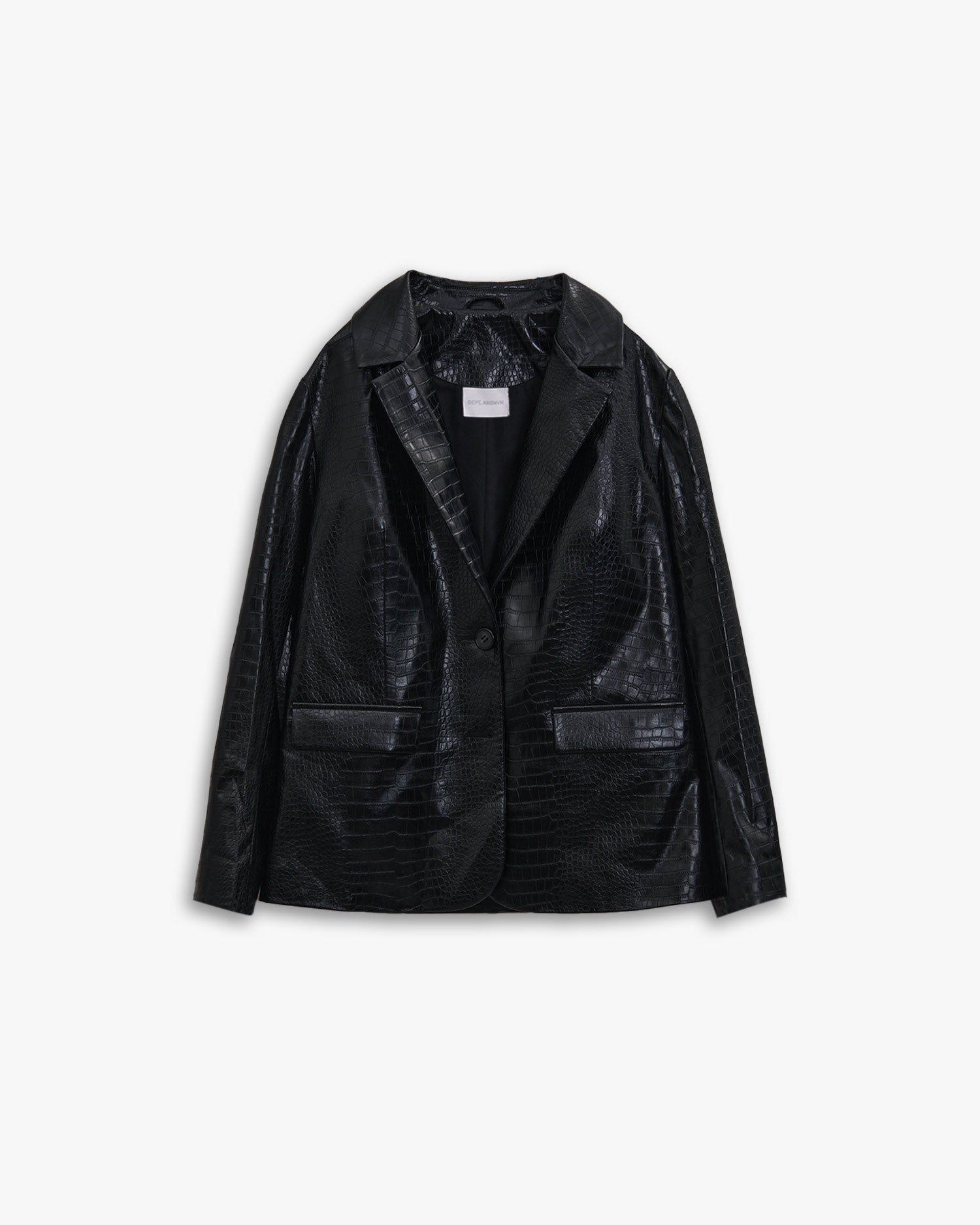 Faux Crocodile-Leather Dinner Jacket image 0