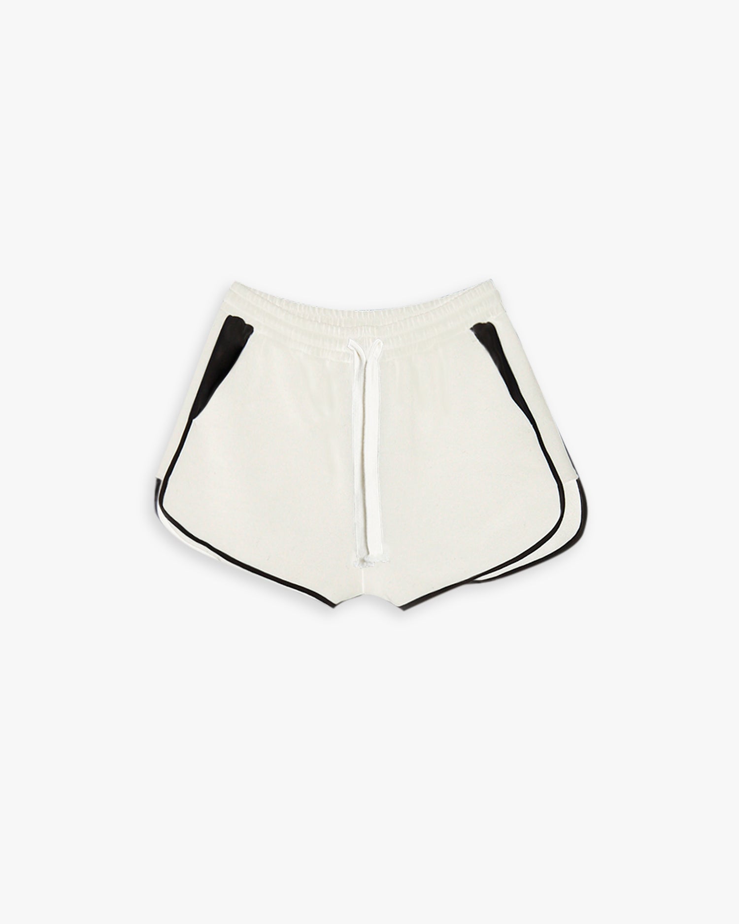 Paneled Track Shorts - Cream, S image