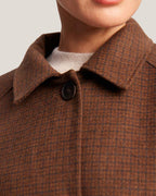 Belted Button Front Long Wool Coat image 4