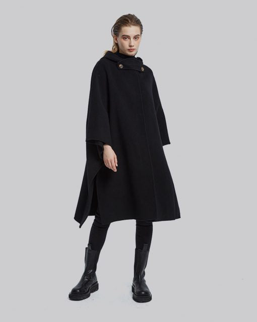 Wool Hooded Cape image 1