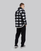 Black &amp; White Plaid Jacket image 4