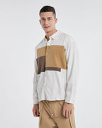 Irregular Colorblock Long-Sleeve Shirt image 1