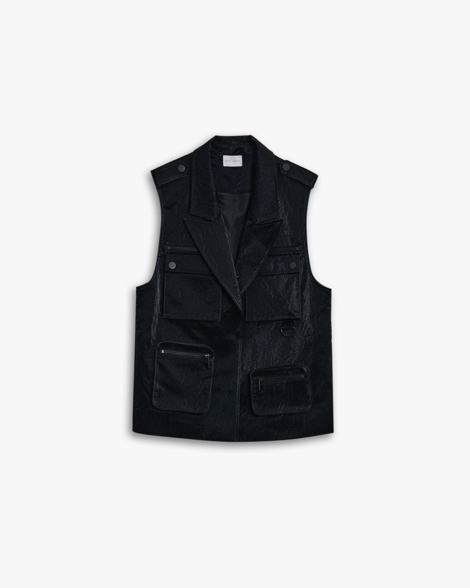 Sanded Faux-Leather Vest image 0