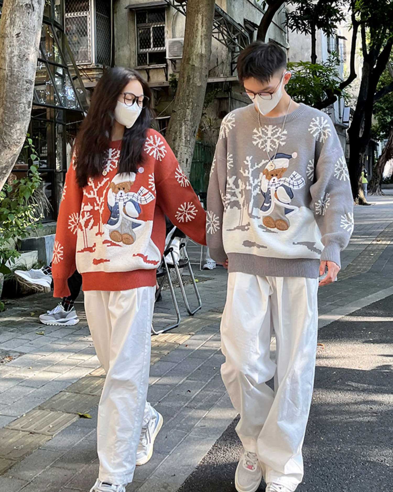 Bear Crewneck Knit Jumper image 0