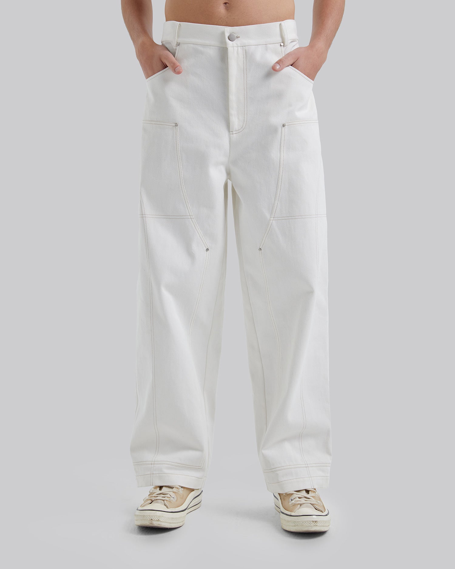 Exposed Seam Cargo Pants image 1