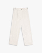Cotton Tapered Pants - Cream, S image