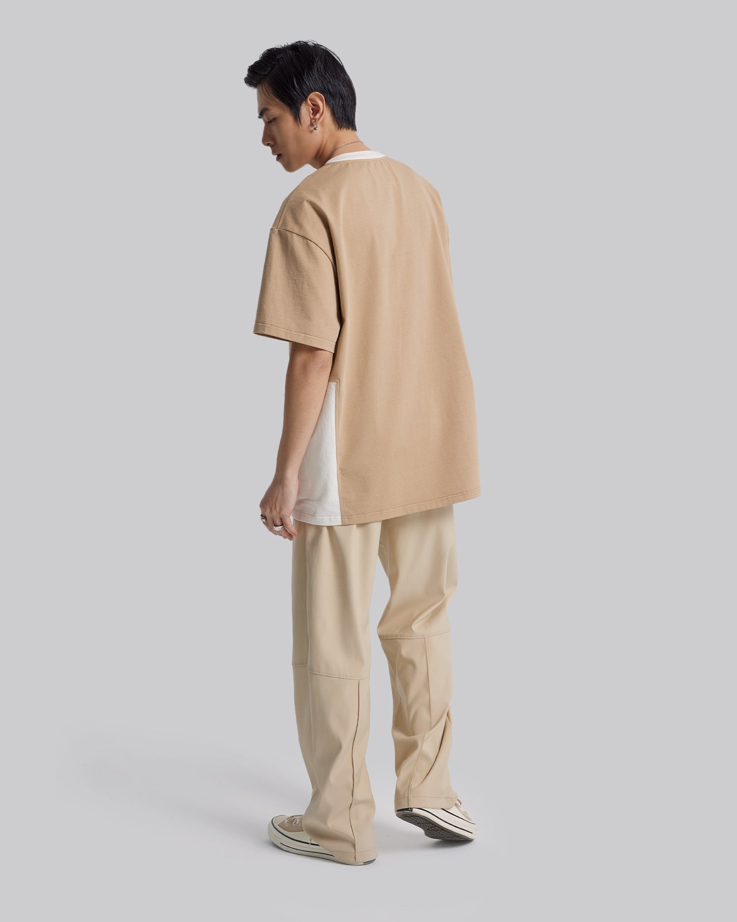 Two-Tone Patchworks T-Shirt image 2