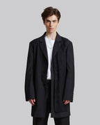Coat with a Double-Layered Front image 1