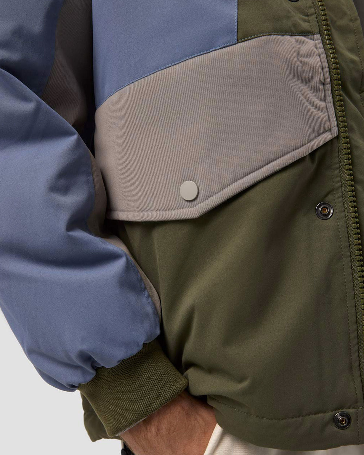 Geometric Patchwork Puffer Jacket image 5