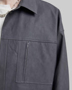 Essential Faux-Leather Shirt Jacket image 5