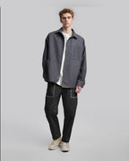 Patch Pocket Cropped Pants - Black, S image