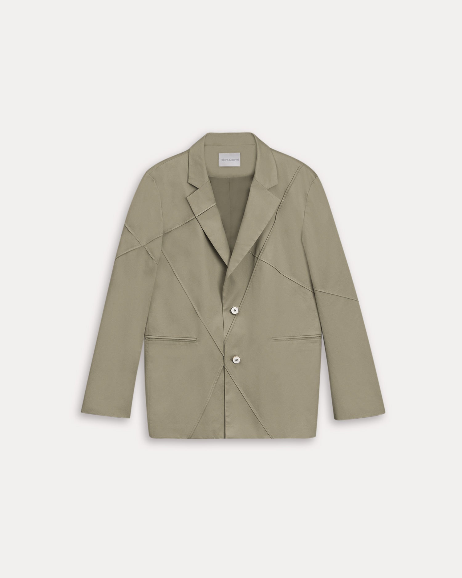 Cotton Criss-Cross Blazer - Grey Green, M image