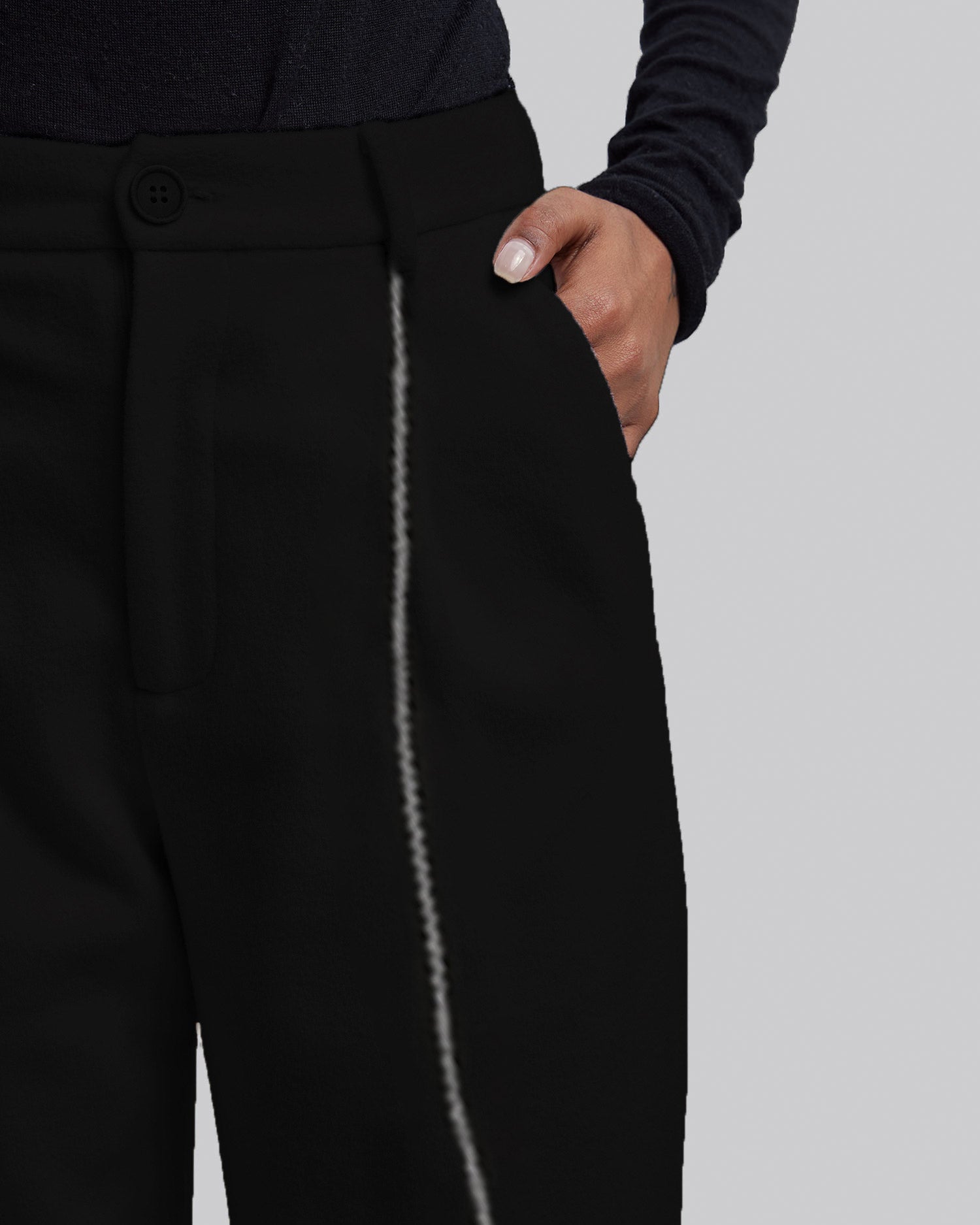 Black Wool Pants image 3