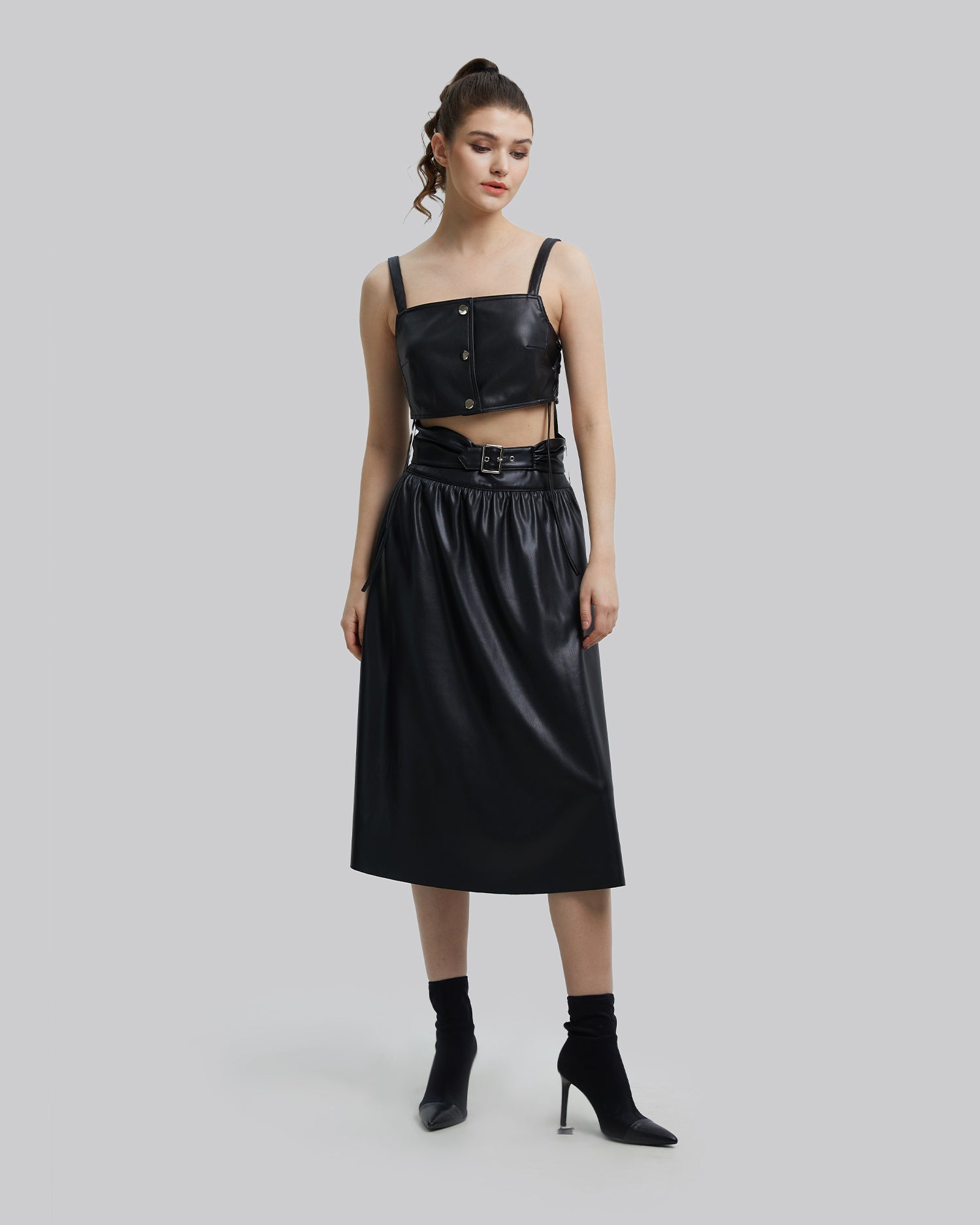 Faux-Leather Bralette image 3