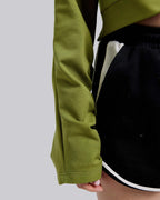 Cross-Front Cropped Sweatshirt image 6