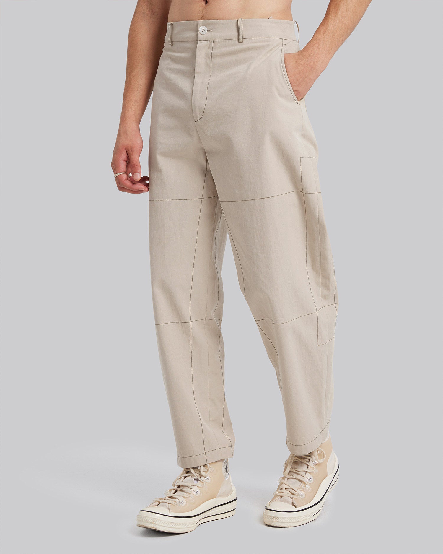 1 x All-Cotton Ankle-Length Pants image 1