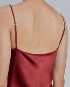 Spaghetti Strap Bias Cut Silk Dress image 5