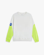 Paneled Raglan Sweatshirt - GreenYellow, M image