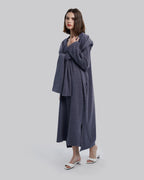 Lounge Dress With Hooded Scarf image 3