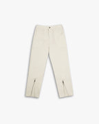 1 × Tapered Pants With Shin Zippers - Beige, S image