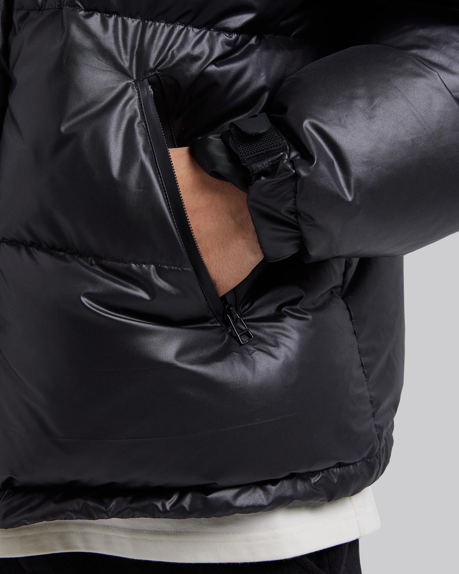 All-Black Classic Puffer Jacket image 4