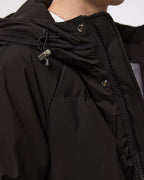 Black Long Puffer Jacket image 3