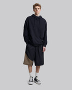 Two-Tone Draping Shorts image 1