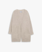 Oversized Rib-Knit Cashmere Cardigan image 0