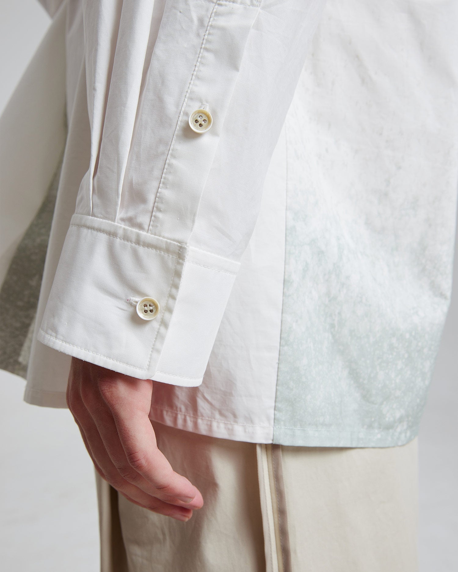 Dyed Placket Cotton Shirt image 4