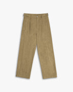 1 ×Cotton Tapered Pants - Light Khaki, S image