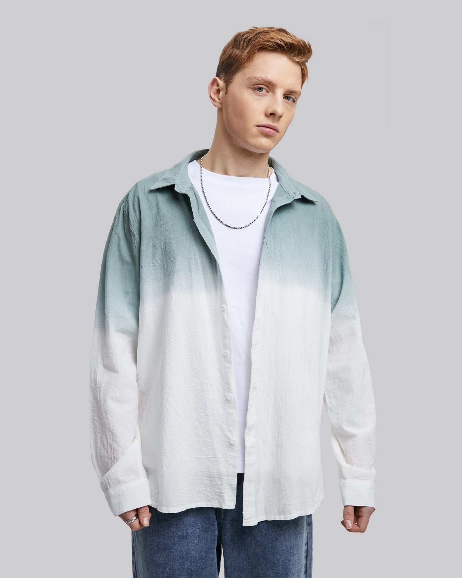 Dip-Dyed Cotton Shirt image 1