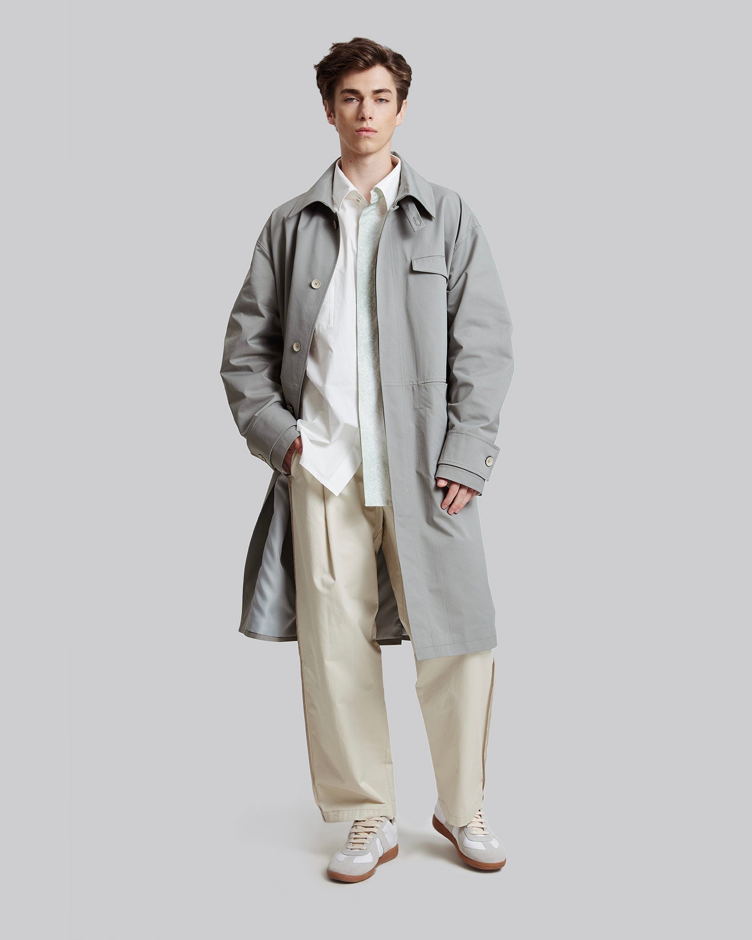 Trench Coat in Cool Grey - Cool Grey, S image