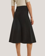 Stripe Knitted Midi Wool Skirt image 4