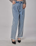 Women's Loose Denim Jeans - Blue, XS image