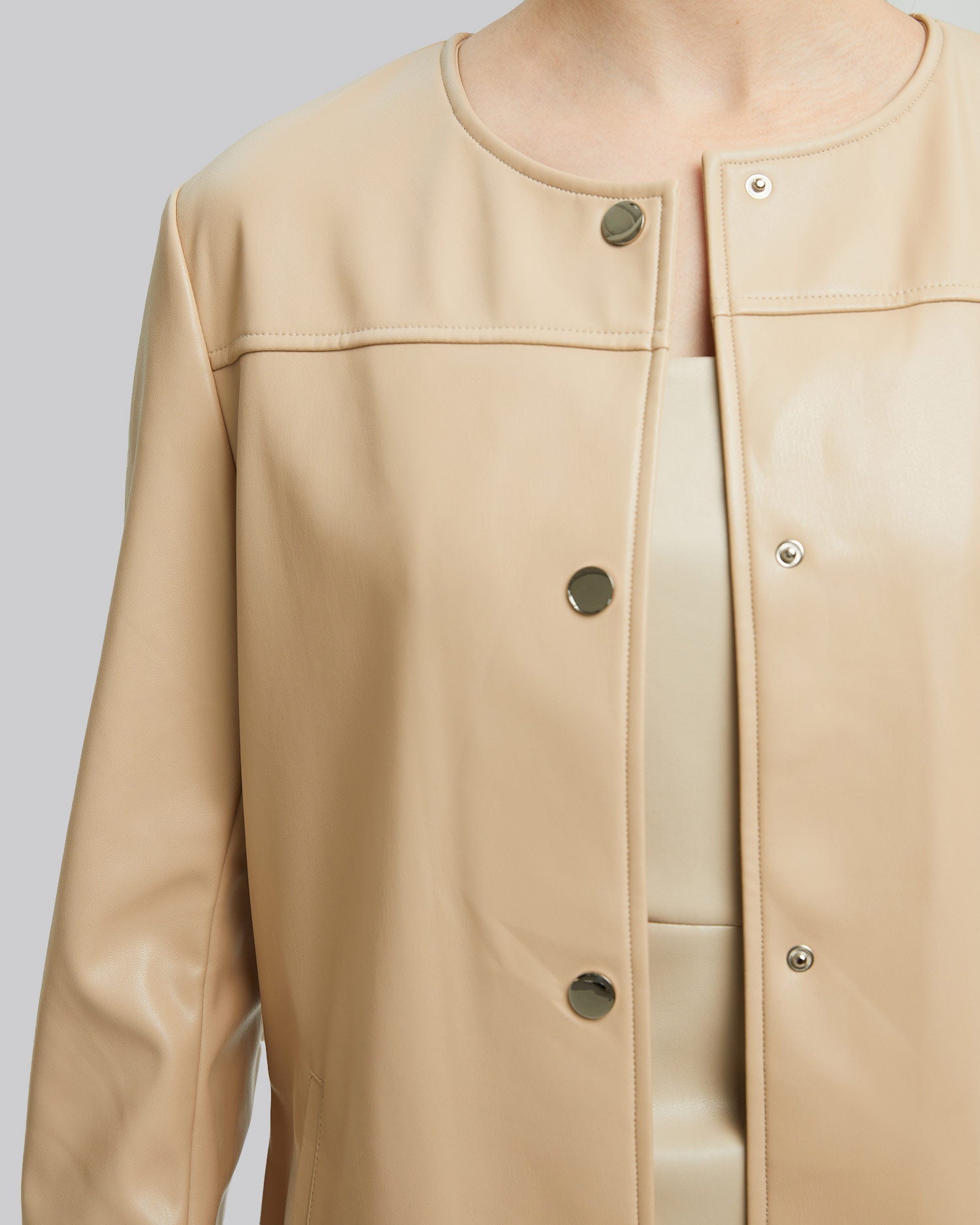 Pristine Faux-Leather Coat image 5