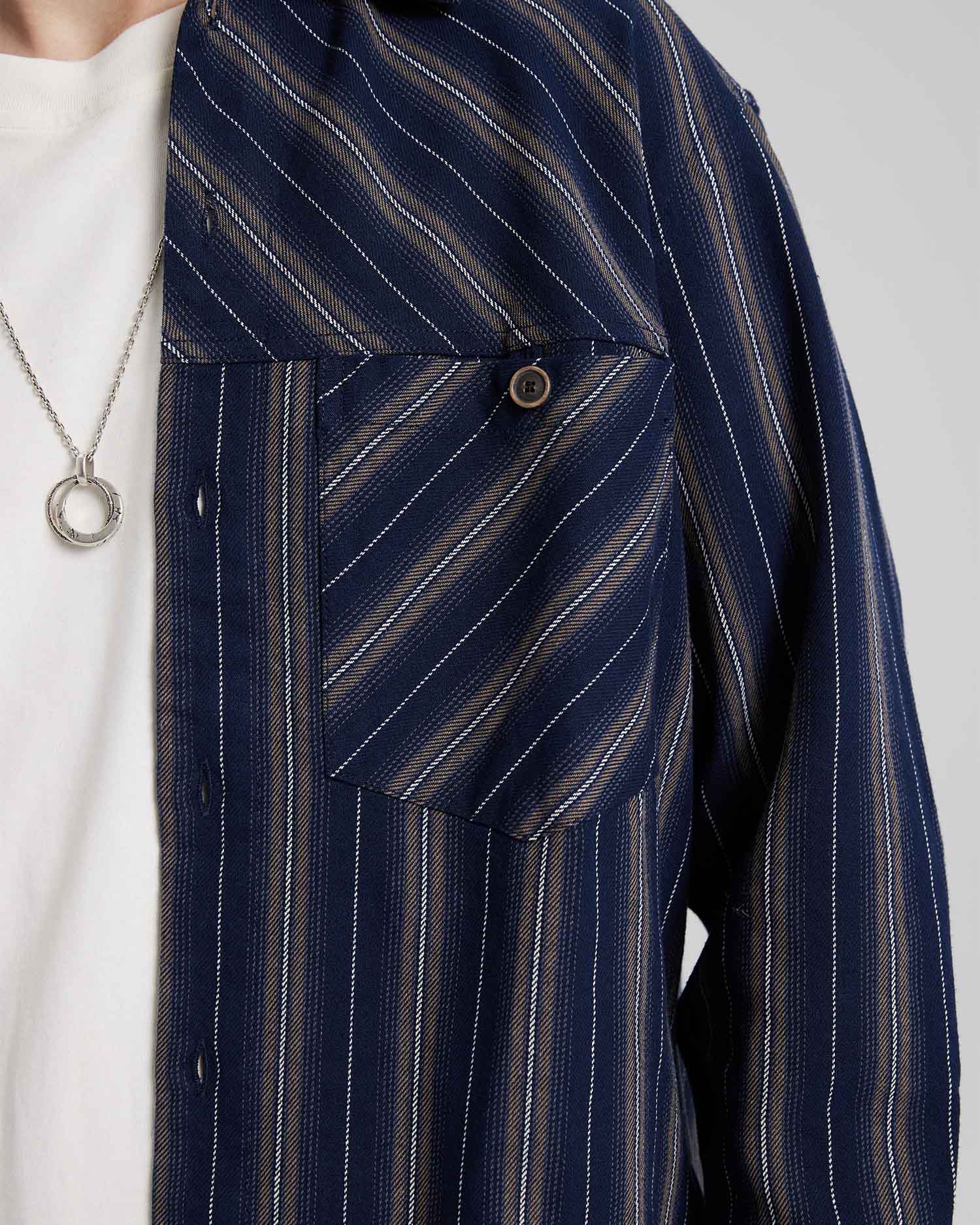 All-Cotton Striped Shirt image 3
