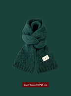 Winter Retro Warm Christmas Plaid Scarf - Tea, OS image