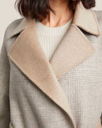 Patchwork-Detail Two-Tone Reversible Wool Coat image 5