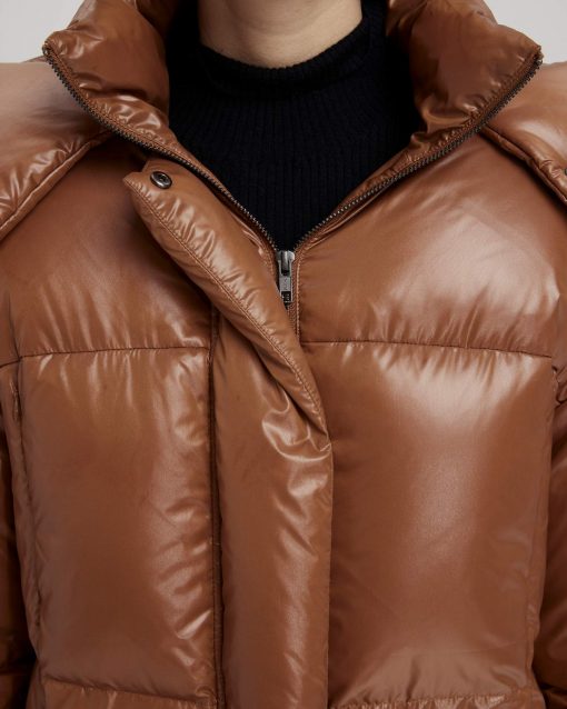 Duck Down Cropped Puffer Jacket image 3