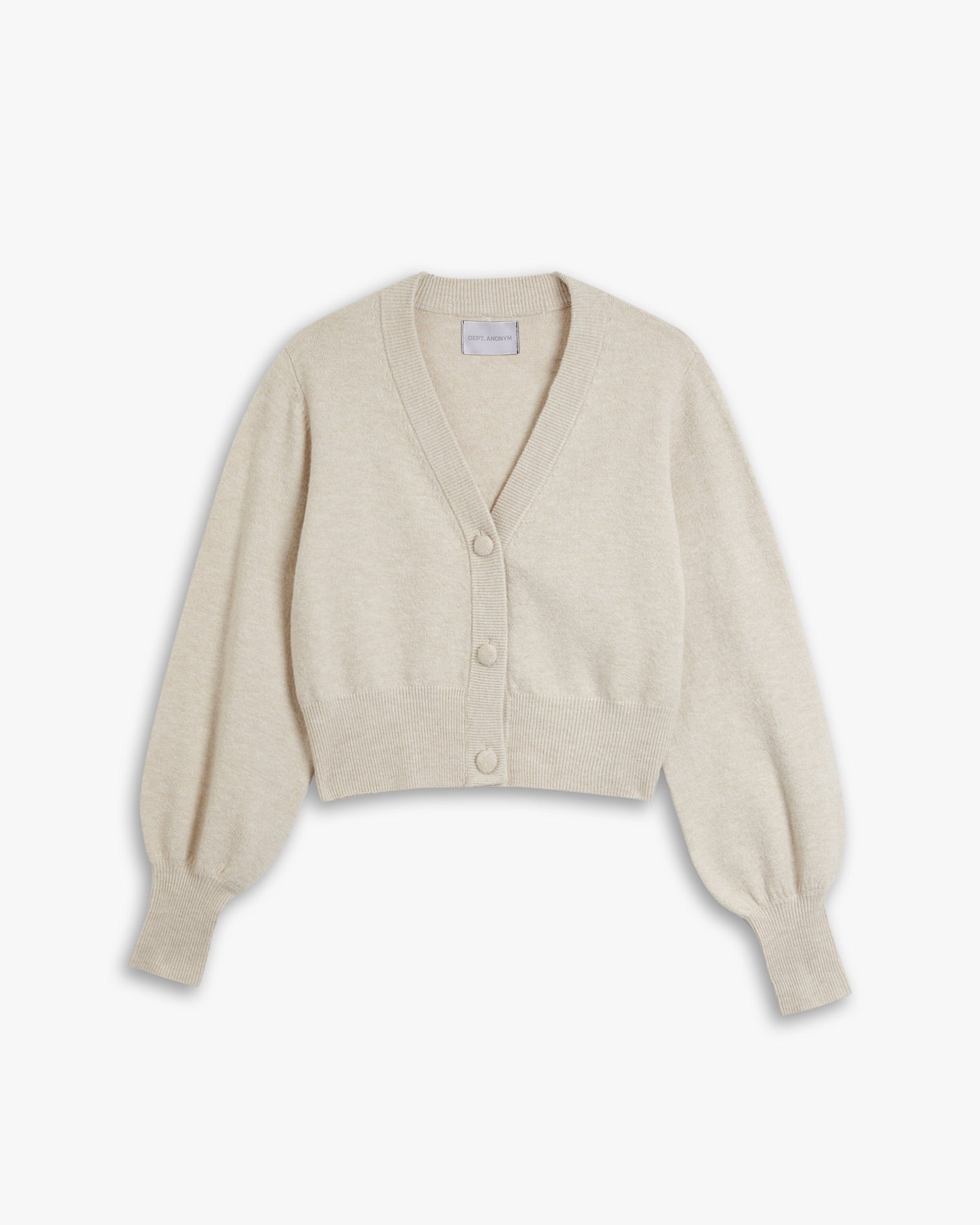 Beige Cropped Cardigan image 0